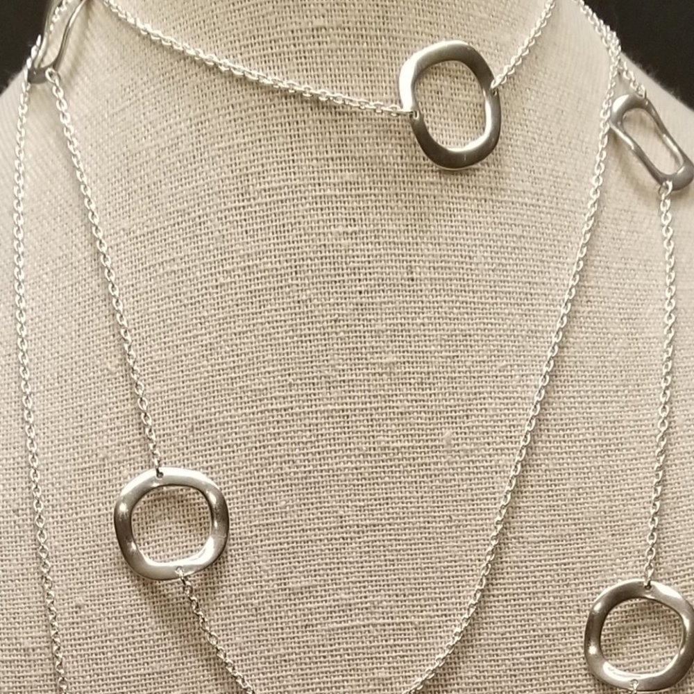 IPPOLITA Sterling Silver Wavy Circle Necklace